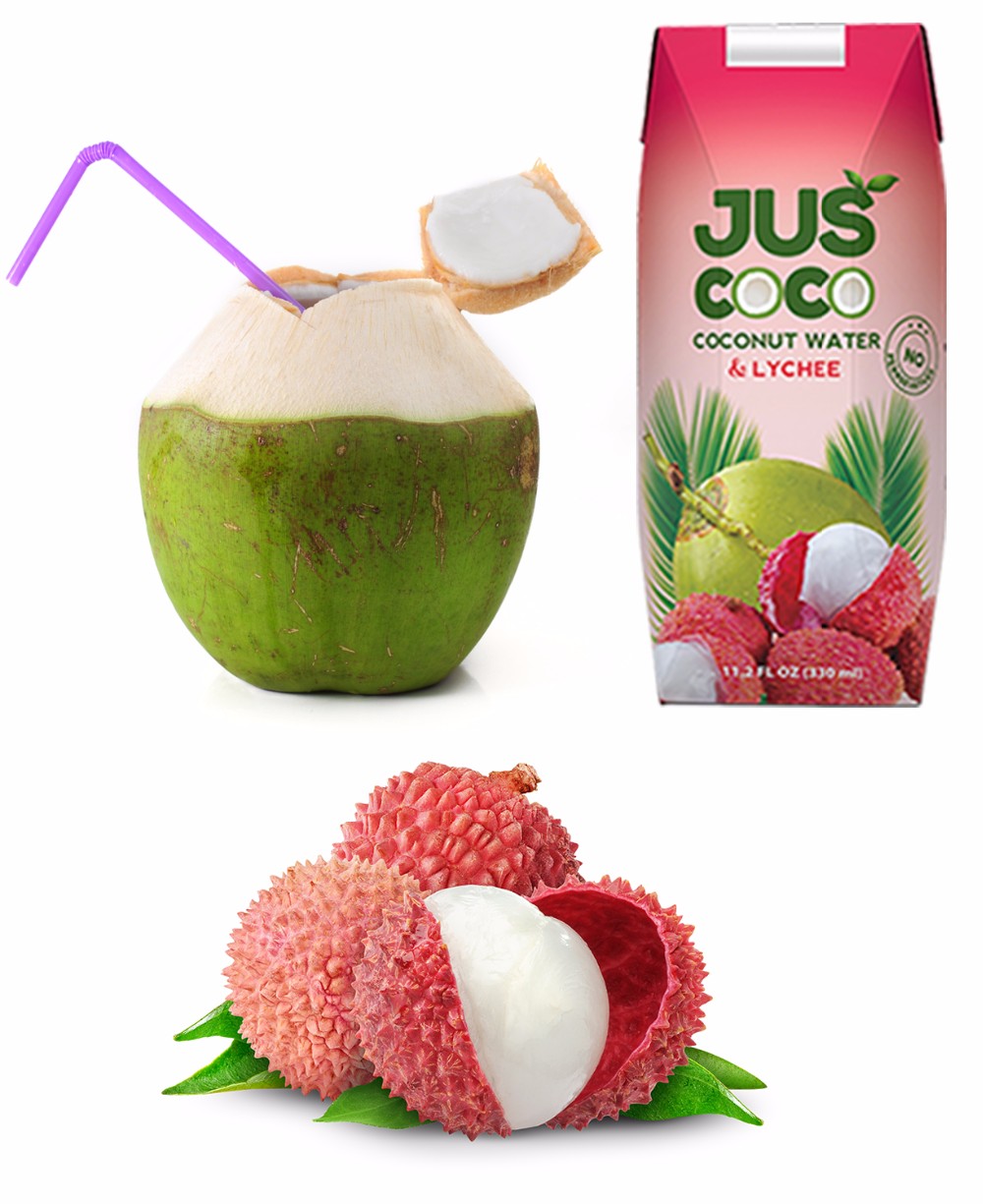 coconut water and fruit juices
